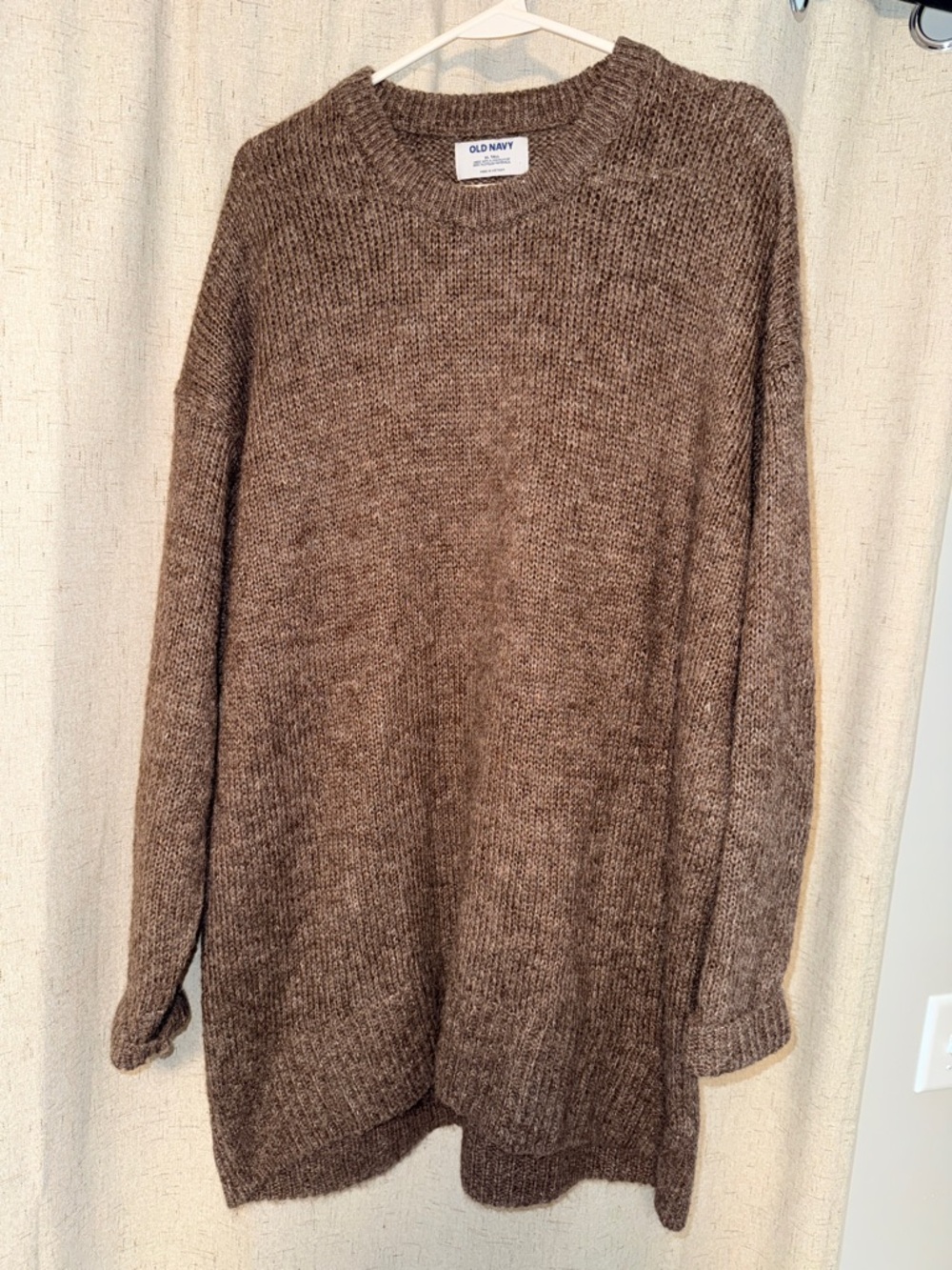 Old Navy Brown Crewneck Knit Sweater